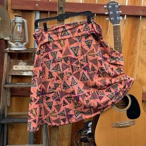 Lularoe Geometric 80s Print Skirt.